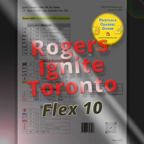 rogers flex 10 channel lineup.